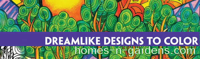 garden dreamlike designs to colour