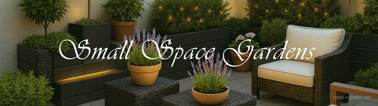 Small space garden setup